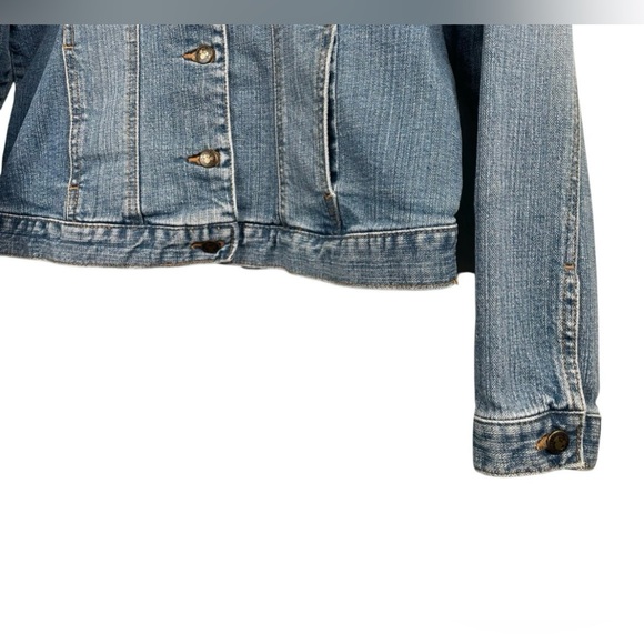 Disney Store Mickey Mouse Vintage Painted Rhinestone Denim Jacket Large 14/16 - Picture 5 of 8